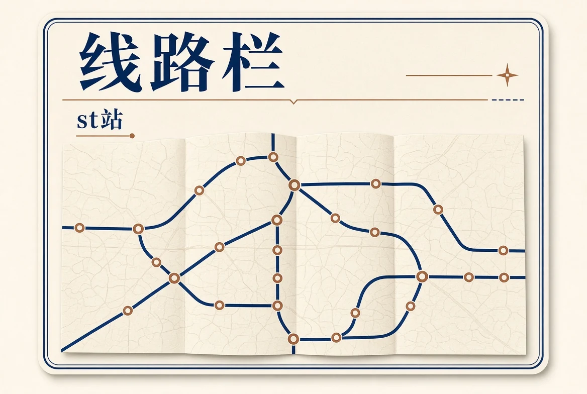线路栏内容视觉